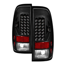 Carregar imagem no visualizador da galeria, Xtune Ford F150 Styleside 97-03 / F250/350/450/550 99-07 LED Tail Lights Black ALT-ON-FF15097-LED-BK