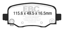 Carregar imagem no visualizador da galeria, EBC 15+ Chrysler 200 2.4 Redstuff Rear Brake Pads