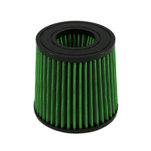 Load image into Gallery viewer, Green Filter Dual Cone Filter - ID 2.75in. / Base 5.5in. / Top 4.7in. / H 5.10in.