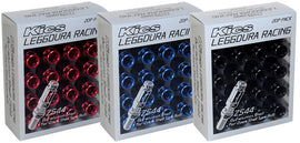Project Kics 14x1.25 60 Deg 35mm Leggdura Shell Type Bolt & Lock Set - Blue
