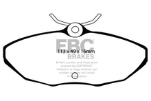 Carregar imagem no visualizador da galeria, EBC 03-06 Jaguar XJ8 4.2 VP Yellowstuff Rear Brake Pads