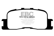 Load image into Gallery viewer, EBC 00-03 Toyota Highlander 2.4 2WD Greenstuff Rear Brake Pads