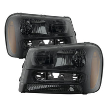 Carregar imagem no visualizador da galeria, Xtune Chevy Trailblazer 02-09 OEM Style Headlights Black Smoke HD-JH-CTB02-AM-BSM