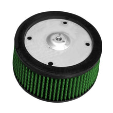 Load image into Gallery viewer, Green Filter 08+ Harley (Touring) Screaming Eagle 4-Hole Filter - ID 5.25in. / H 2.25in.