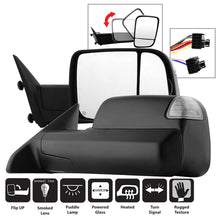 Carregar imagem no visualizador da galeria, Xtune Dodge Ram 1500 09-12 L&amp;R Manual Extendable Power Heated Adjust Mirror MIR-DRAM09S-PWH-SET