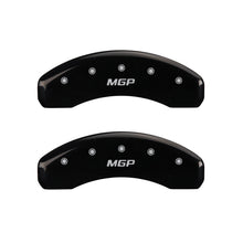 Carregar imagem no visualizador da galeria, MGP Rear set 2 Caliper Covers Engraved Rear MGP Black finish silver ch