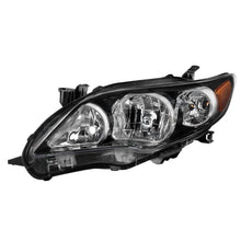 Carregar imagem no visualizador da galeria, xTune Toyota Corolla 11-13 S XRS Driver Side Headlights - OEM Left - Black HD-JH-TCO11-OE-BK-L