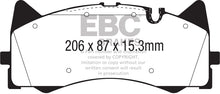 Carregar imagem no visualizador da galeria, EBC 2015+ Mercedes-Benz C63 AMG (W205) 4.0L Twin Turbo Redstuff Front Brake Pads