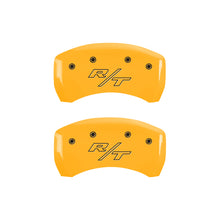 Carregar imagem no visualizador da galeria, MGP 4 Caliper Covers Engraved Front Block/Challenger Engraved Rear Vintage Style/RT Blk fnsh slvr ch