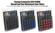 Carregar imagem no visualizador da galeria, Project Kics 14x1.25 R40 Iconix Aluminum Cap Set - Blue (20 Pcs)
