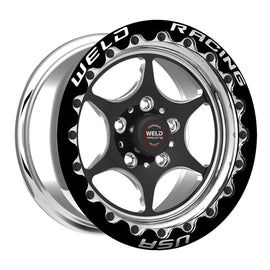 Weld S79 17x10 / 5x4.5 BP / 6.9in. BS Black Wheel (Low Pad) - Black Single Beadlock MT