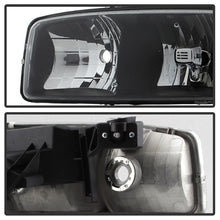 Carregar imagem no visualizador da galeria, xTune GMC Sierra 99-06 /Yukon 00-06 Crystal Headlights &amp; Bumper Lights - Black HD-JH-GS99-AM-SET-BK