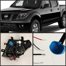 Carregar imagem no visualizador da galeria, Spyder Nissan Frontier 05-08 Projector Headlights LED Halo LED Blk PRO-YD-NF05-HL-BK