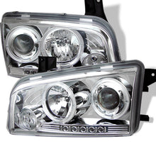 Carregar imagem no visualizador da galeria, Spyder Dodge Charger 06-10 Projector Headlights Halogen Model- LED Halo LED Chrm PRO-YD-DCH05-LED-C