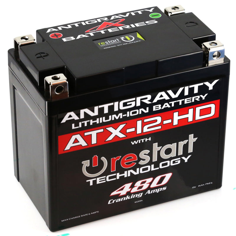Antigravity YTX12 Lithium Battery w/Re-Start