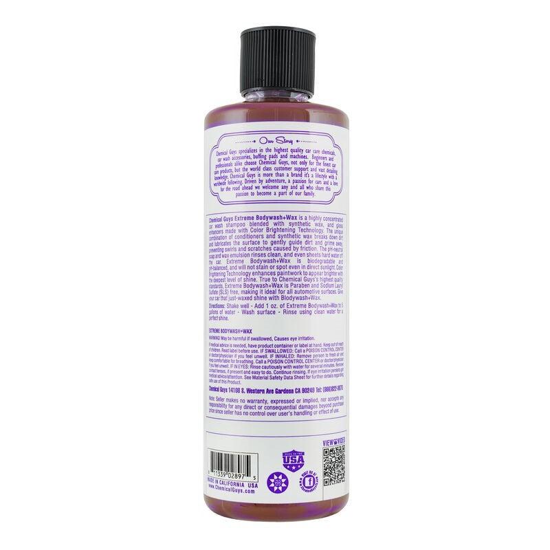 Chemical Guys Extreme Body Wash Soap + Wax - 16oz (P6)