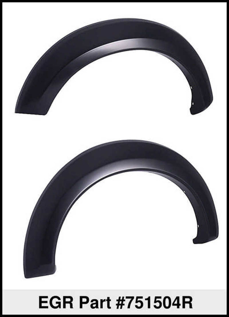 EGR 07-13 Chev Silverado 6-8ft Bed Rugged Look Fender Flares - Rear Pair (751504R)