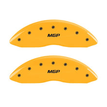 Carregar imagem no visualizador da galeria, MGP 2 Caliper Covers Engraved Front MGP Yellow Finish Black Characters 2005 Toyota Tundra