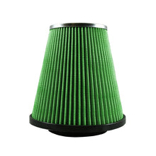 Load image into Gallery viewer, Green Filter Cone Filter - ID 4.5in. / Base 7.87in. / Top 4.75in. / H 8in.