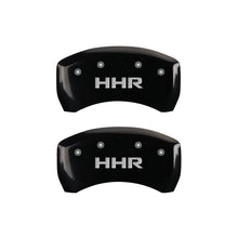 Carregar imagem no visualizador da galeria, MGP 4 Caliper Covers Engraved Front &amp; Rear HHR Black finish silver ch