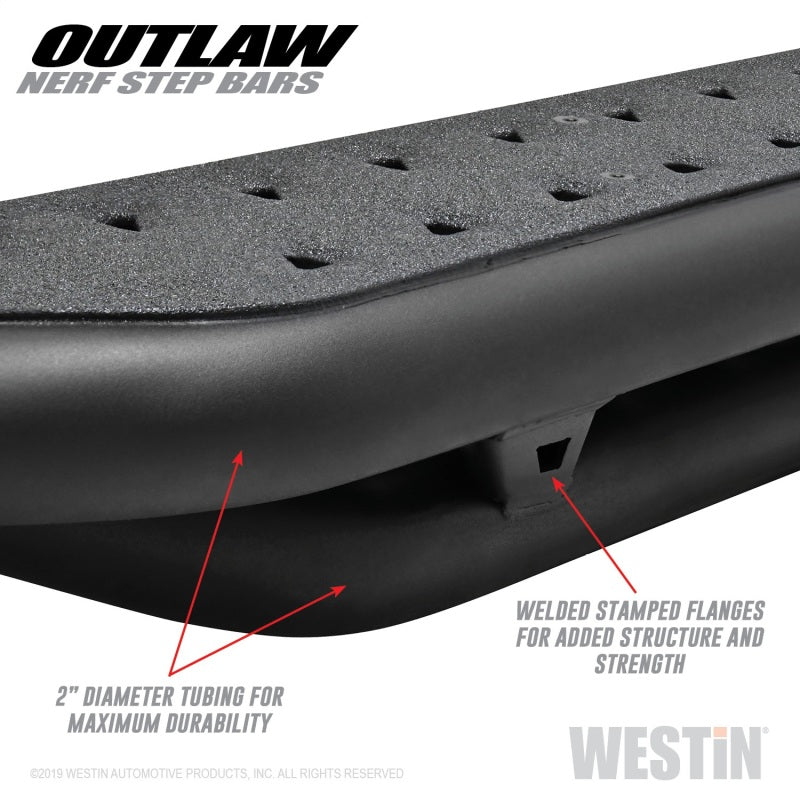 Westin 14-18 Chevrolet/GMC Silverado/Sierra 1500 CrewCab 15-19 2500/3500CrewCab Outlaw Nerf Step Bar