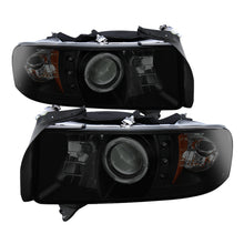 Carregar imagem no visualizador da galeria, Spyder Dodge Ram 1500 94-01 Sport Projector Headlights LED Halo LED Blk Smke PRO-YD-DR94-HL-AM-BSM