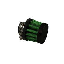 Load image into Gallery viewer, Green Filter Crankcase Filter - ID .31in. / Base 1.375in. / Top 1.375in. / H 1.125in.