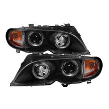 Carregar imagem no visualizador da galeria, Spyder BMW E46 3-Series 02-05 4DR Projector Headlights 1PC LED Halo Blk PRO-YD-BMWE4602-4D-AM-BK