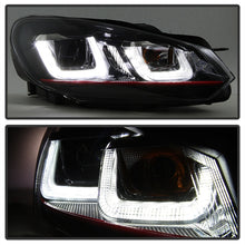 Carregar imagem no visualizador da galeria, Spyder Volkswagen Golf / GTI 10-13 Version 3 Projector Headlights - Black PRO-YD-VG10V3R-DRL-BK