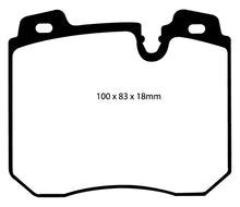 Carregar imagem no visualizador da galeria, EBC 90-95 BMW 750iL 5.0 (E32) Redstuff Front Brake Pads
