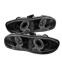 Carregar imagem no visualizador da galeria, Spyder Chevy Camaro 98-02 Projector Headlights LED Halo LED Blk Smke - Low H1 PRO-YD-CCAM98-HL-BSM