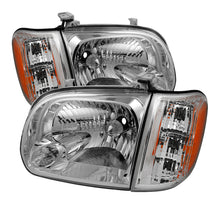 Carregar imagem no visualizador da galeria, Xtune Toyota Tundra Double Cab 05-06 OEM Style Headlights &amp; Corner Lights Chrome HD-JH-TTUN05-AM-C
