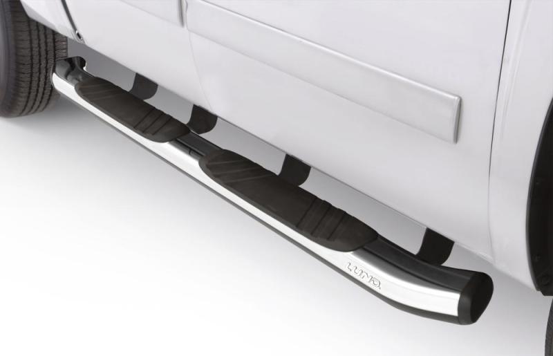 Lund 06-09 Dodge Ram 1500 Mega Cab (80in) 5in. Oval Bent Nerf Bars - Chrome