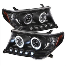 Carregar imagem no visualizador da galeria, Spyder Toyota Land Cruiser 08-11 Projector Headlights LED Halo LED Blk PRO-YD-TLAND08-HL-BK