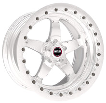 Carregar imagem no visualizador da galeria, Weld S71 17x11 / 5x4.75 BP / 6.4in. BS Polished Wheel (Low Pad) - Polished Single Beadlock MT