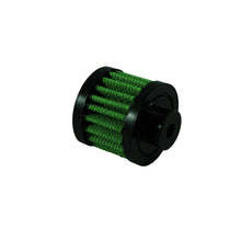 Load image into Gallery viewer, Green Filter Crankcase Filter - ID .375in. / Base 2in. / Top 2in. / H 1.57in.