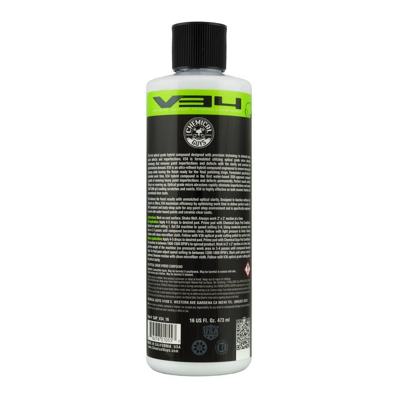 Chemical Guys V34 Optical Grade Hybrid Compound - 16oz (P6)