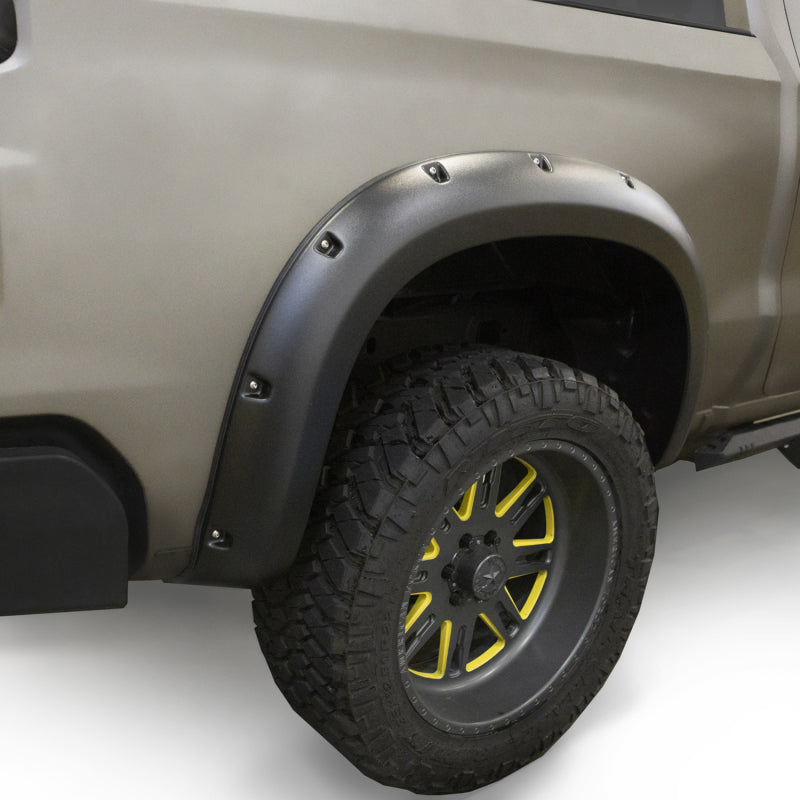 Lund 2019 Chevy Silverado 1500 RX-Rivet Style Textured Elite Series Fender Flares-Black (2Pc.Rear)