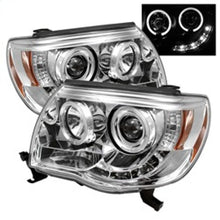 Carregar imagem no visualizador da galeria, Spyder Toyota Tacoma 05-11 Projector Headlights LED Halo LED Chrome High H1 Low H1 PRO-YD-TT05-HL-C