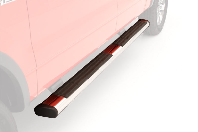 Lund Universal 80in. x 6in. Oval Chrome Nerf Bars - Chrome