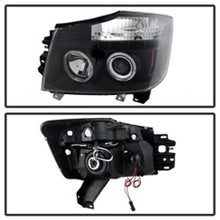 Carregar imagem no visualizador da galeria, Spyder Nissan Titan 04-14/Armada 04-07 Projector Headlights LED Halo LED Blk PRO-YD-NTI04-HL-BK