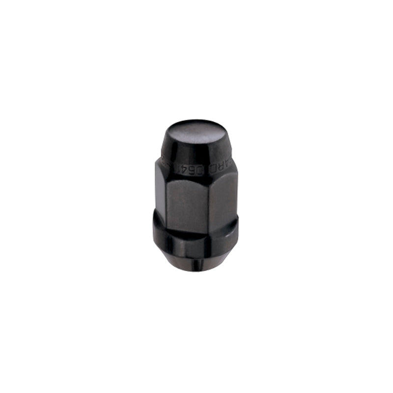 Porca sextavada McGard (estilo protuberante do assento cônico) M14X1,5 / 22 mm hexagonal / 1,635 pol. Comprimento (pacote com 4) - Preto