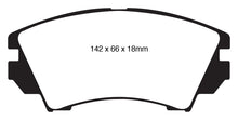 Carregar imagem no visualizador da galeria, EBC 10+ Buick Allure (Canada) 3.0 Redstuff Front Brake Pads