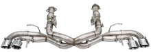Carregar imagem no visualizador da galeria, Corsa 2020 Corvette C8 3in Xtreme Cat-Back Exhaust 4.5in Pol Quad Tips - Integrates stock AFM Valve