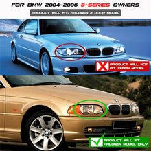 Carregar imagem no visualizador da galeria, Spyder BMW E46 3-Series 04-06 2 DR Projector Halogen Model- LED Halo Smke PRO-YD-BMWE4604-2DR-HL-SM