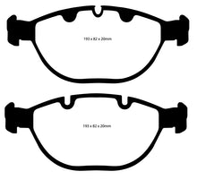 Carregar imagem no visualizador da galeria, EBC 02-04 BMW X5 4.6 Yellowstuff Front Brake Pads