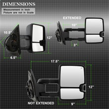 Load image into Gallery viewer, xTune Chevy Silverado 07-13 Heated Smoke LED Signal Telescoping Mirrors MIR-CSIL07S-G2-PWH-SM-SET