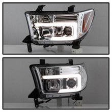 Carregar imagem no visualizador da galeria, Spyder 07-13 Toyota Tundra V2 Light Bar DRL Projector Headlights - Chrome (PRO-YD-TTU07V2-LB-C)