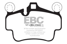 Carregar imagem no visualizador da galeria, EBC 07-08 Porsche 911 (997) (Cast Iron Rotor only) 3.6 Carrera 2 Redstuff Front Brake Pads