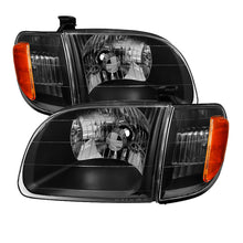 Carregar imagem no visualizador da galeria, Xtune Toyota Tundra Regular/Access Cab 00-04 OEM Style Headlights &amp; Corner Lights HD-JH-TTUN00-AM-BK